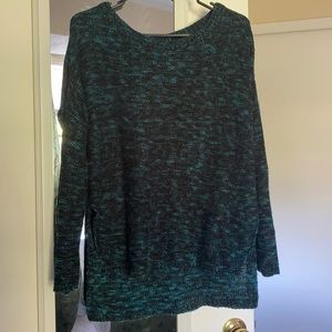 Blue and black sweater